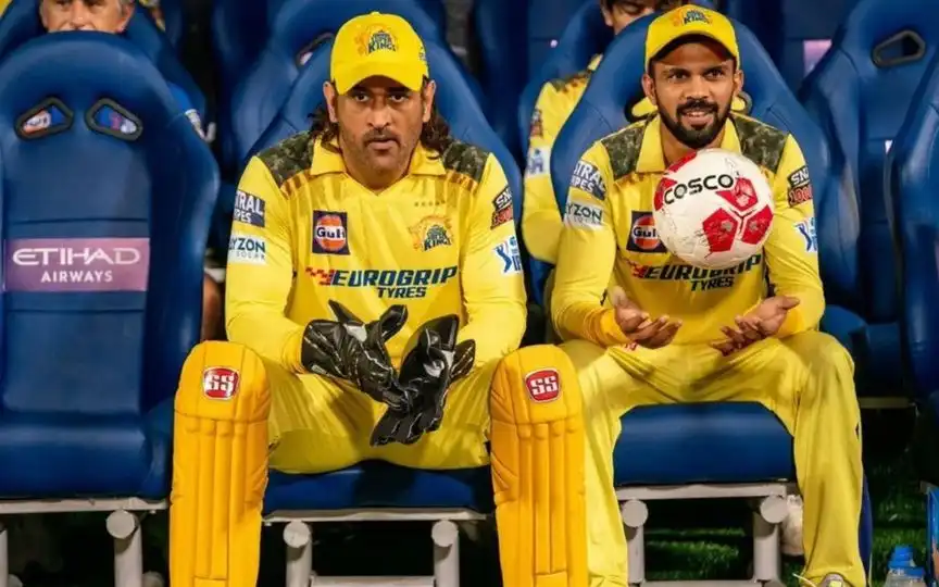 MS Dhoni during IPL 2025 [Source: @ImTanujSingh/X.com]