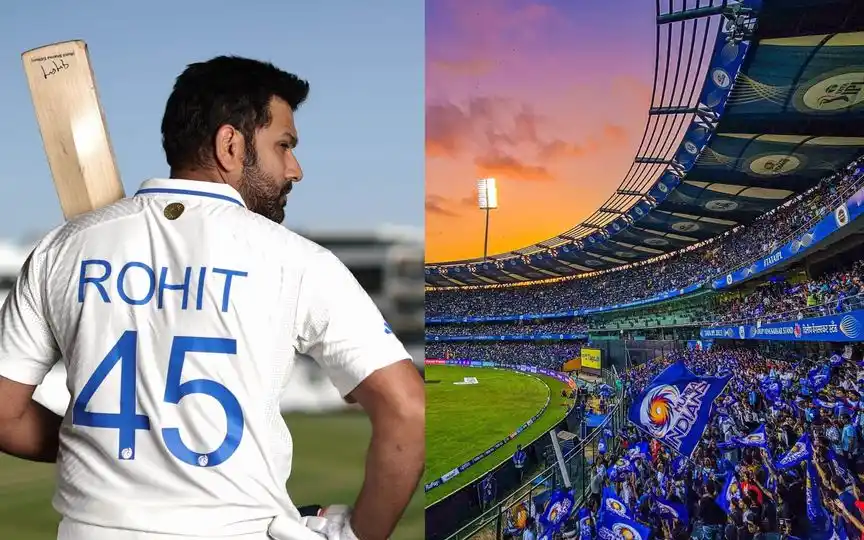 Rohit and Wankhede - (Source : @Johns/X.com)
