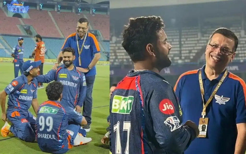 Sanjiv Goenka and Rishabh Pant [Source: @DrSanjivGoenka/X]
