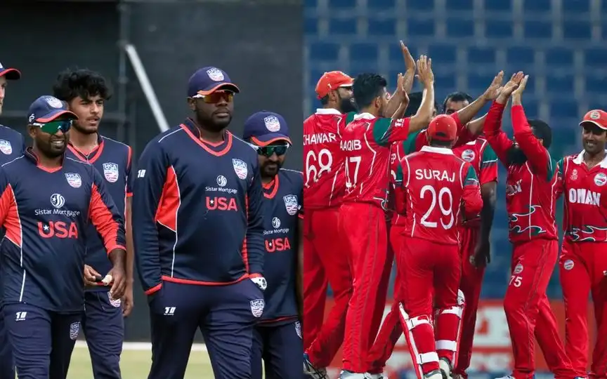 USA vs Oman [Source: @EmergingCricket/X]