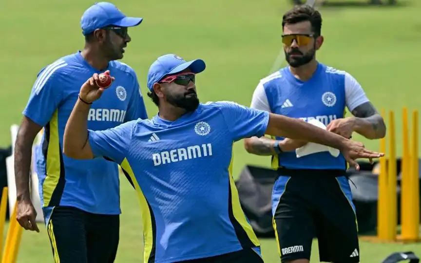 Team India's Legendary Test Trio (Source: @mufaddal_vohra/x.com)