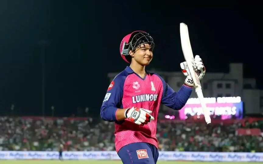 Vaibhav Suryavanshi is the youngest T20 centurion. [Source: @M_Raj03/X]