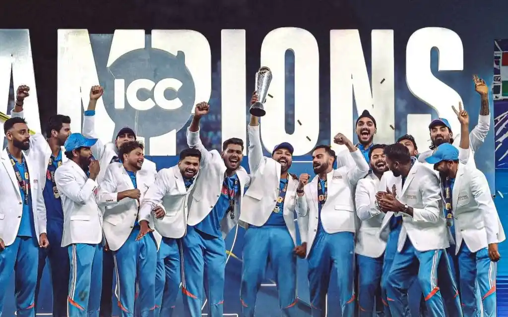 Indian players with 2025 ICC Champions Trophy [Source: @Hittufied_/x]