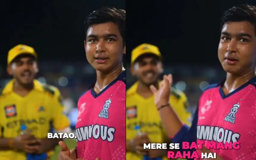 Vaibhav Suryavanshi and Ayush Mhatre [Source: @mufaddal_vohra/X]