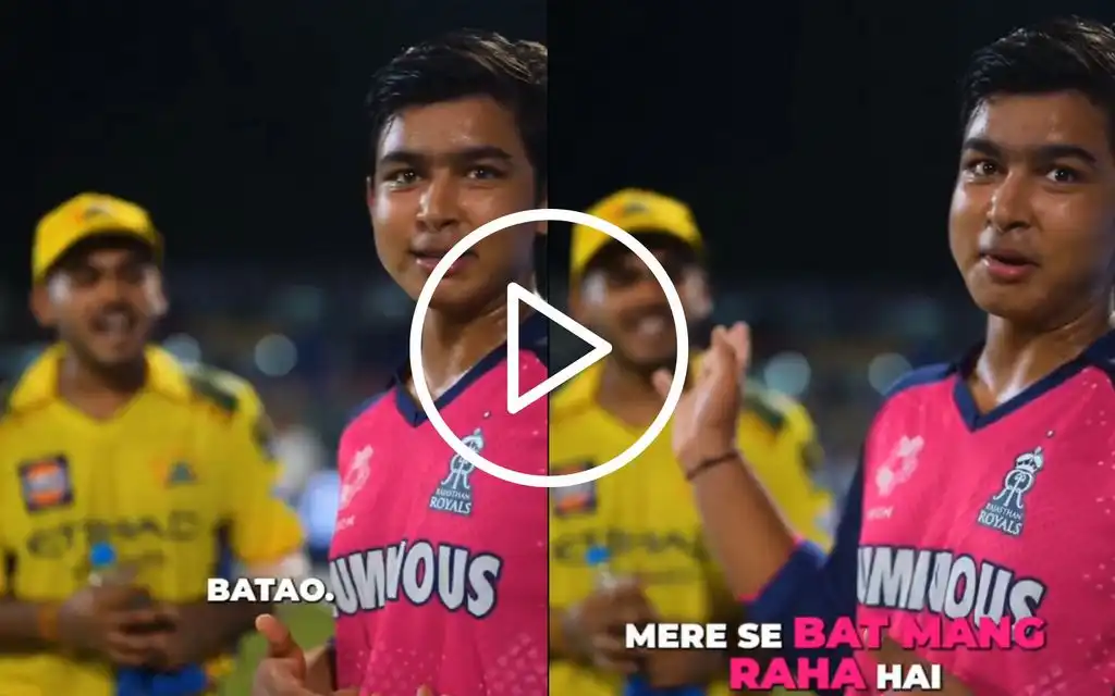 "Apna Bhai, Dega Nahi..." : Vaibhav Suryavanshi, Ayush Mhatre Caught Having Bat Bargain