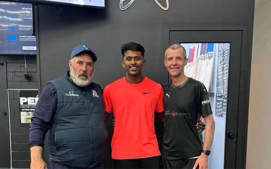 Sai Sudharsan worked overseas to refine hitting skills [Source: @CricCrazyJohns/X.com]