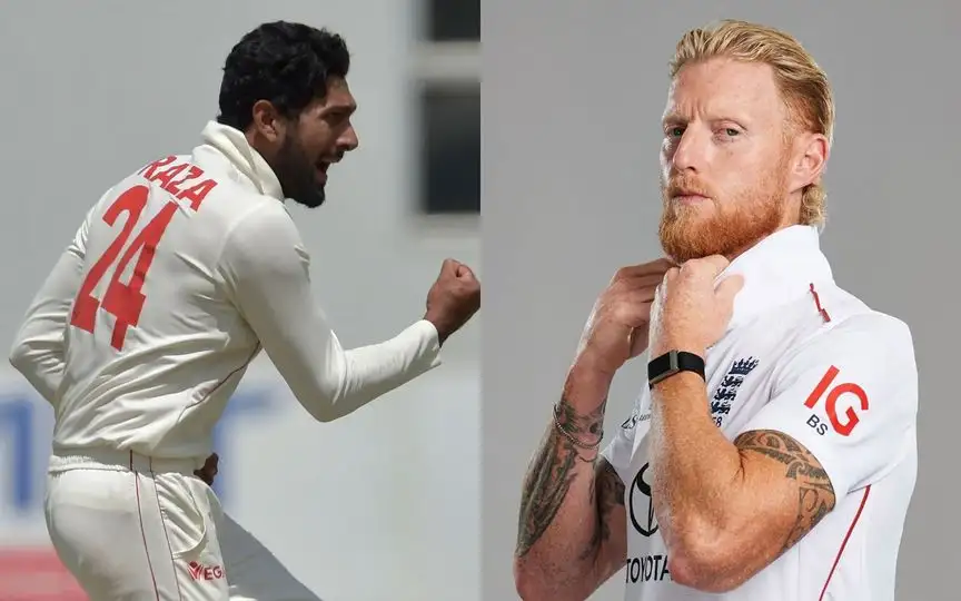 Sikandar Raza and Ben Stokes [Source: @ICC/X]