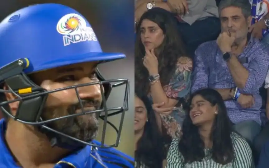 Rohit Sharma after his wicket vs DC (Source:@OneCricketApp/X.com)