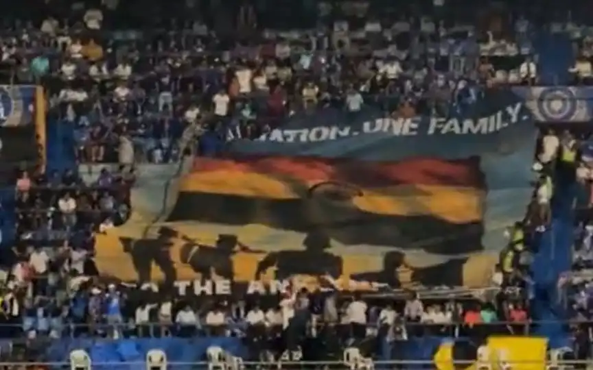 Mumbai Indians fans in Wankhede Stadium [Source: @mipaltan/x]