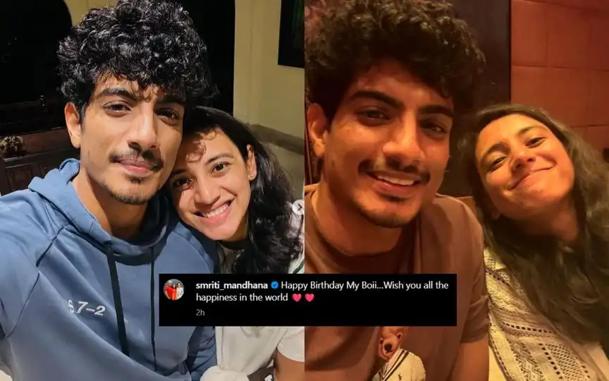 Smriti Mandhana and Palash Mucchal [Source: @smriti_mandhana/X]