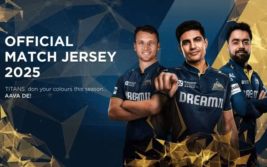 Captain Shubman Gill donning the new GT jersey for 2025 (X.com)
