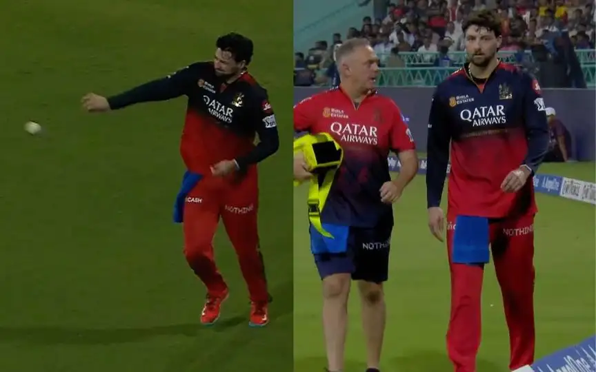 Tim David gets injured (Source: Screenshot/JioHotstar)