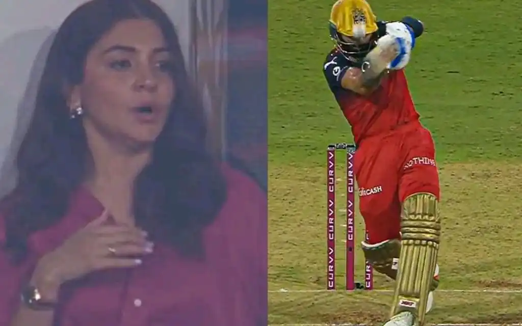 Anushka Sharma shocked (Source:@@ateecrickxpert,x.com)