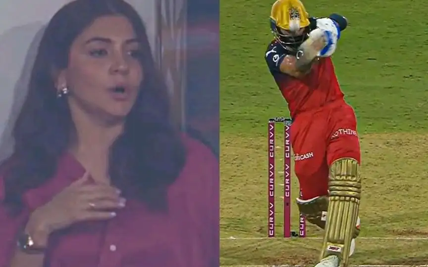 Anushka Sharma shocked (Source:@@ateecrickxpert,x.com)