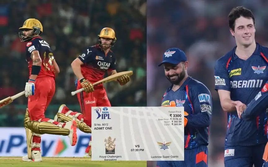 RCB vs LSG Tickets (Source: AP)