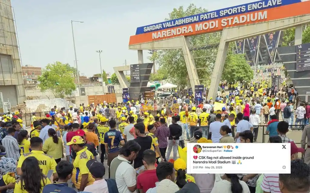 CSK vs GT in IPL 2025 (Source: @Ka_vi_n,x.com)