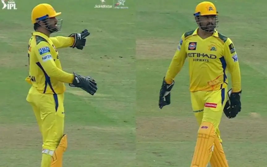 MS Dhoni angry (Source:@@StarSportsIndia,x.com)