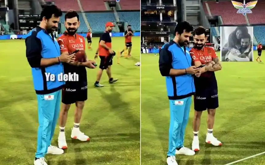 Zaheer Khan with Virat Kohli (Source:@LSG, x.com)