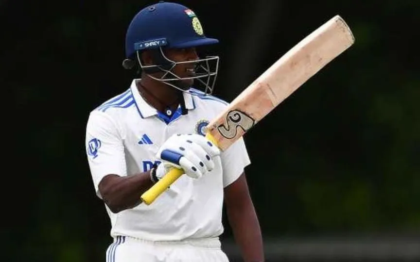 Sudharsan Gears Up For Test Debut (Source: @cricanandha/x.com)