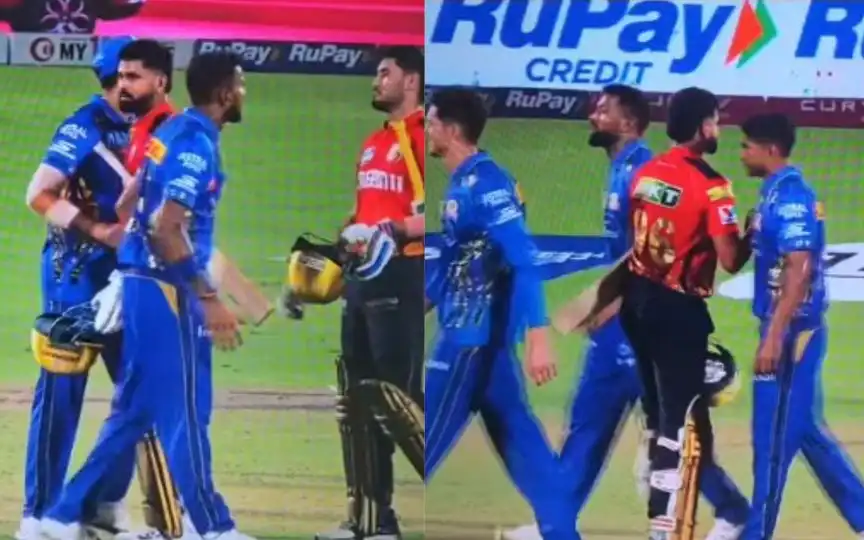 Hardik Pandya ignoring Shreyas Iyer [Source: @corporate.truths/Instagram]