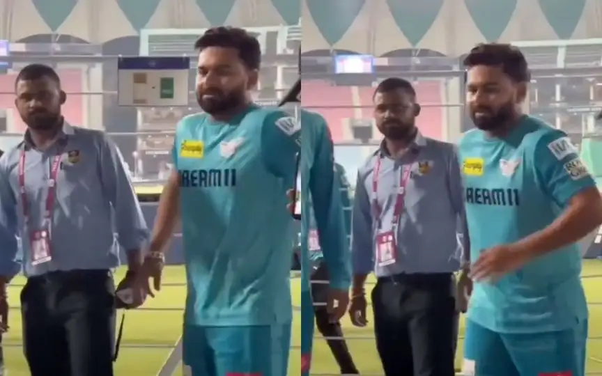 Rishabh Pant appears injured before RCB clash [Source:@mufaddal_vohra/X.com]