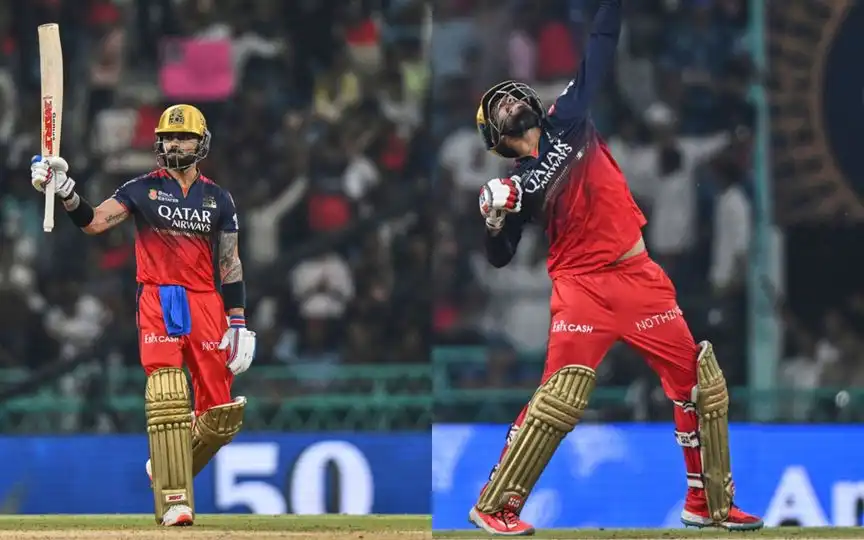 Virat Kohli and Jitesh Sharma starred with the bat for RCB [Source: AP]