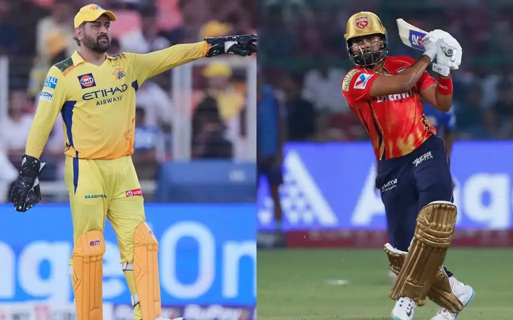 MS Dhoni and Shreyas Iyer in IPL 2025 [Source: AP Photos]
