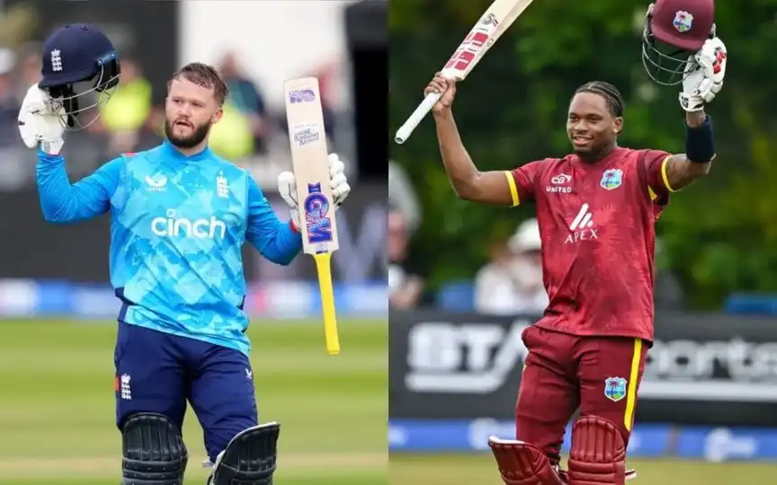 Ben Duckett and Keacy Carty. [Source - idnnlive/sophiagardens/x.com]