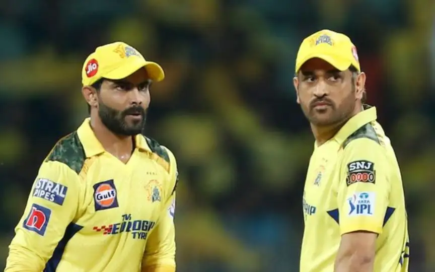 Ravindra Jadeja and MS Dhoni [Source: @33of25Edgbaston/X]