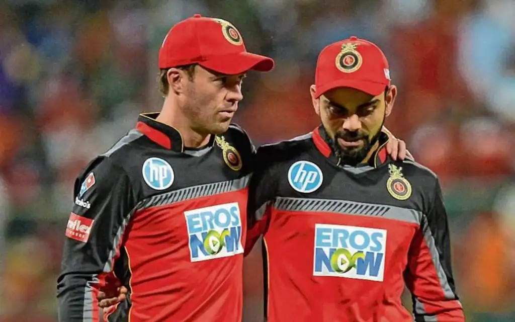 AB de Villiers and Virat Kohli [Source: @WorshipRohit/X]