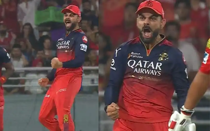Kohli celebration [Source: @AkshatOM10/x.com]
