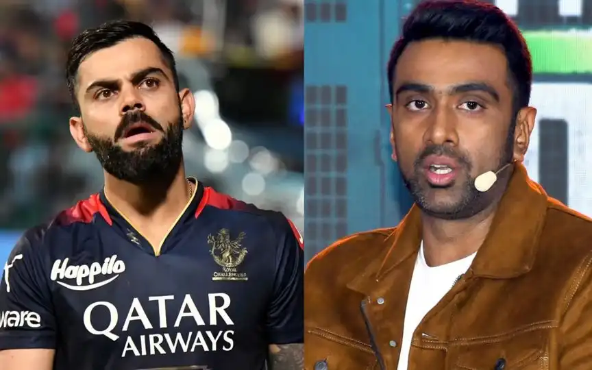 Virat kohli and Ravichandran Ashwin [Source: @WorshipDhoni/X]