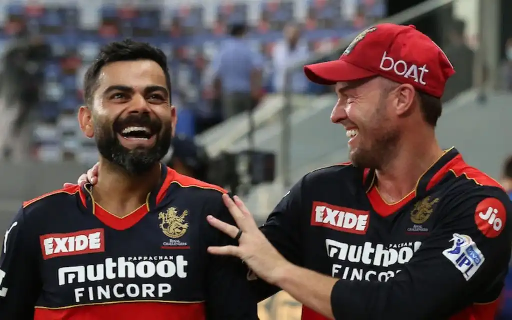 Virat Kohli and AB de Villiers [Source: @garv_rathore18/X]