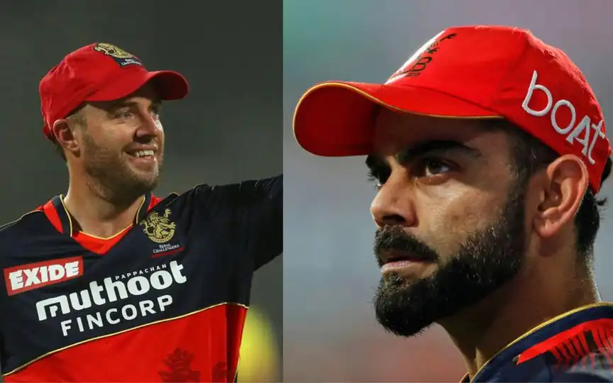 AB de Villiers and Virat Kohli (Source:@TelanganaToday/X.com)