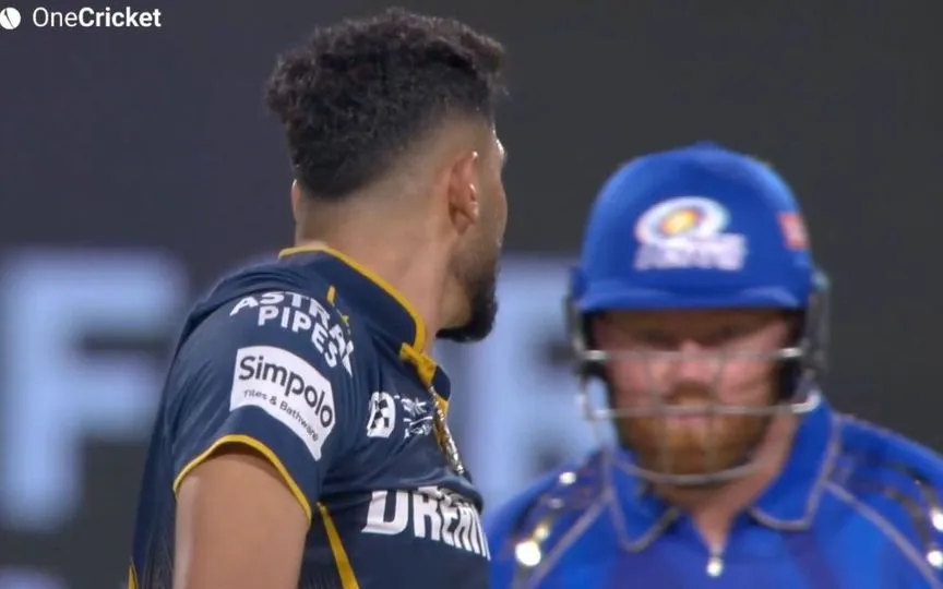 Exchange between Jonny Bairstow and Mohammed Siraj (Source: OneCricdash/X.com)