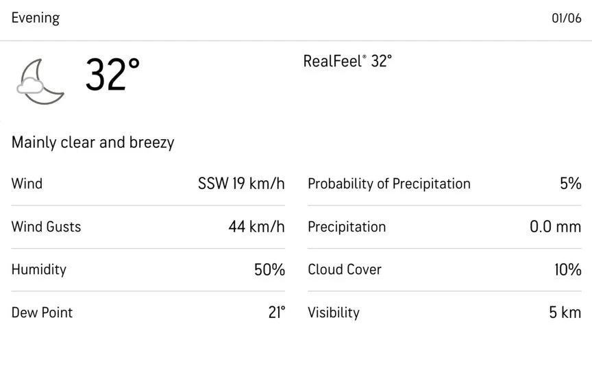 Ahmedabad weather forecast [Source: AccuWeather]