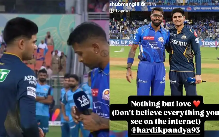 "Nothing But Love": Shubman Gill Shuts Down Hardik Pandya Feud After Random Speculations