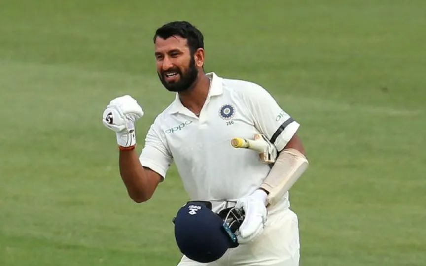 Pujara celebrating a century in Australia