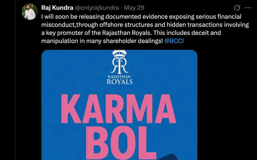Raj Kundra - (Source :@Johns/X.com)