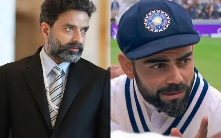 Arun Dhumal & Virat Kohli [Source: @RaniPadmaK, @mufaddal_vohra/x.com]