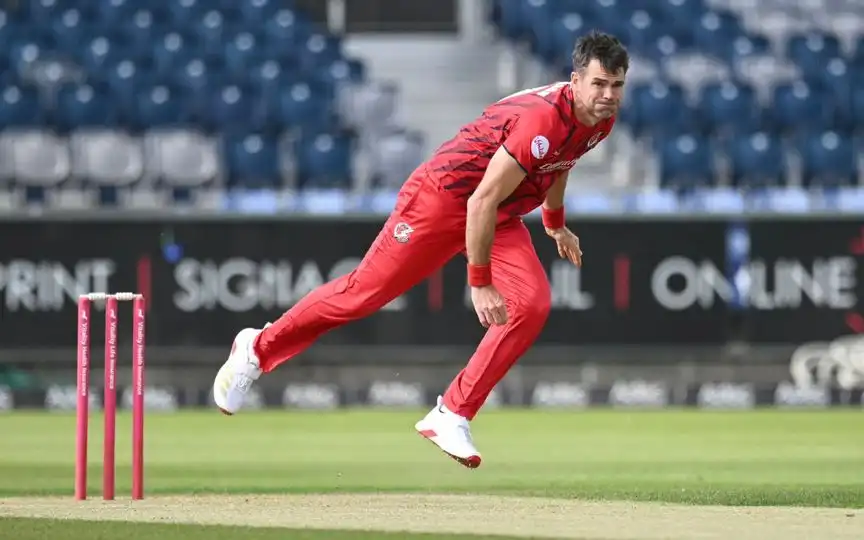 Anderson's Outstanding Spell vs Durham (Source: @ladamscricket/x.com)