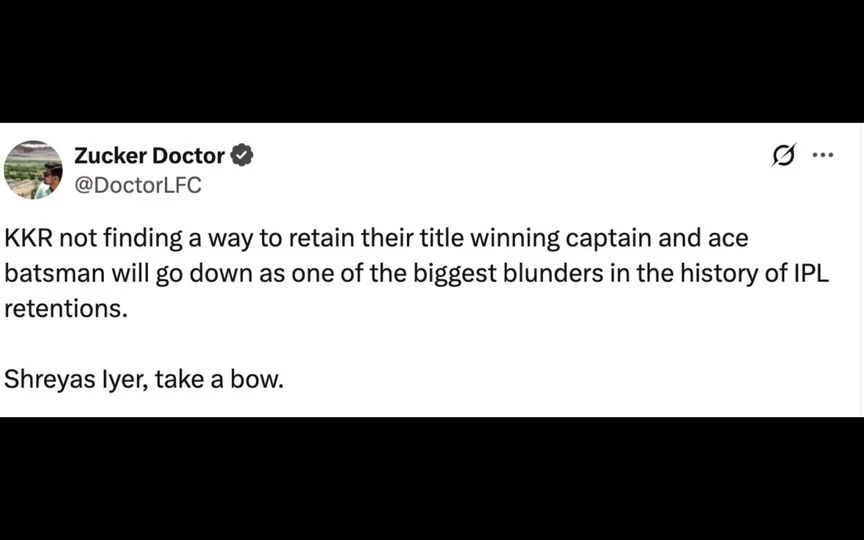 Fan tweet [Source: @DoctorLFC/X.com]