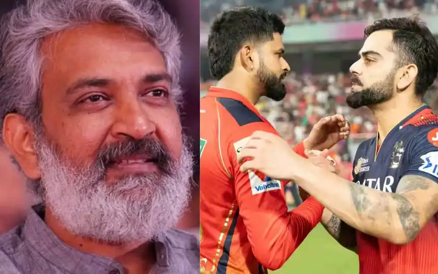 SS Rajamouli and Shreyas Iyer, Virat Kohli [Source: @sekartweets/x, IPLT20.COM]