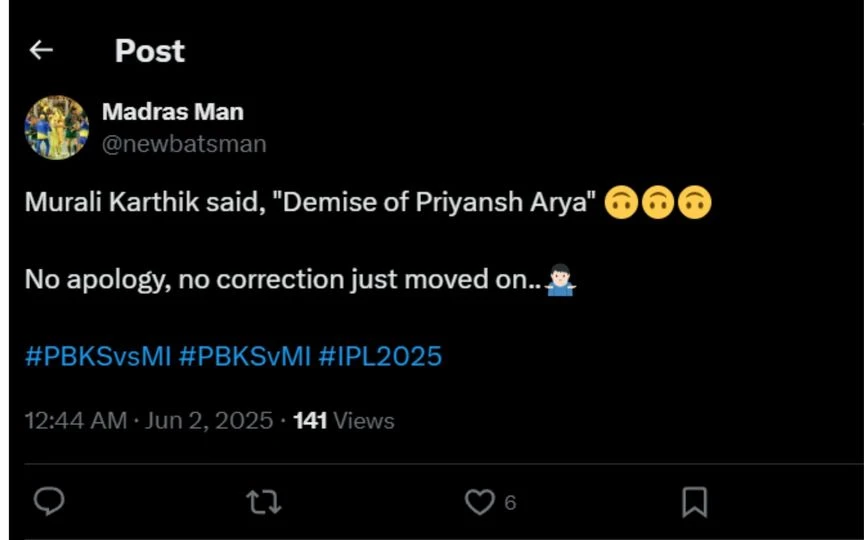 Fan's Reaction (Source: @newbatsman/x.com)