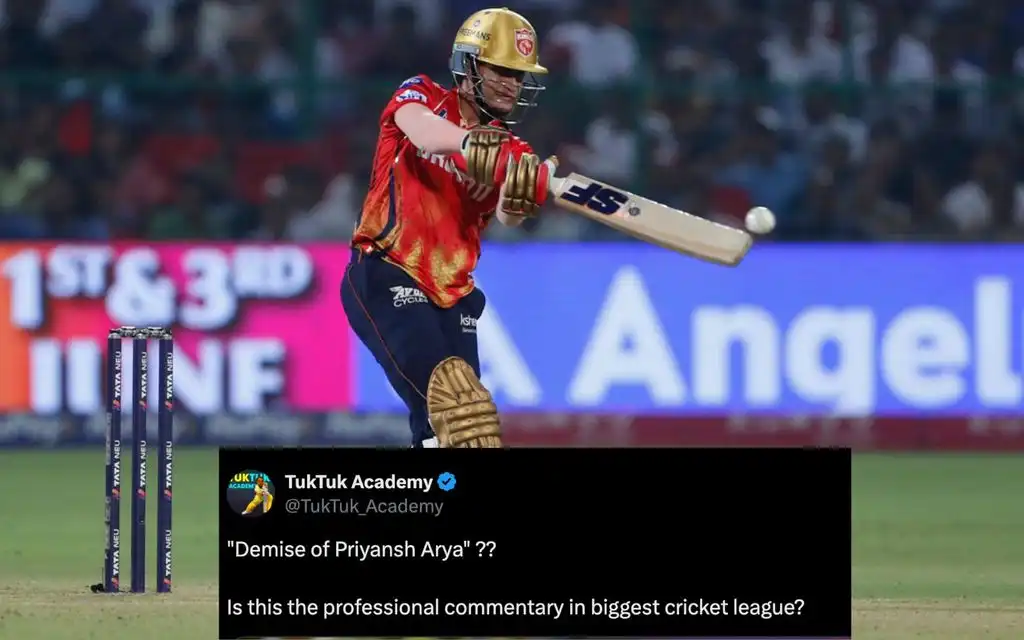 Murali Kartik on Priyansh Arya [Source: AP Photo]
