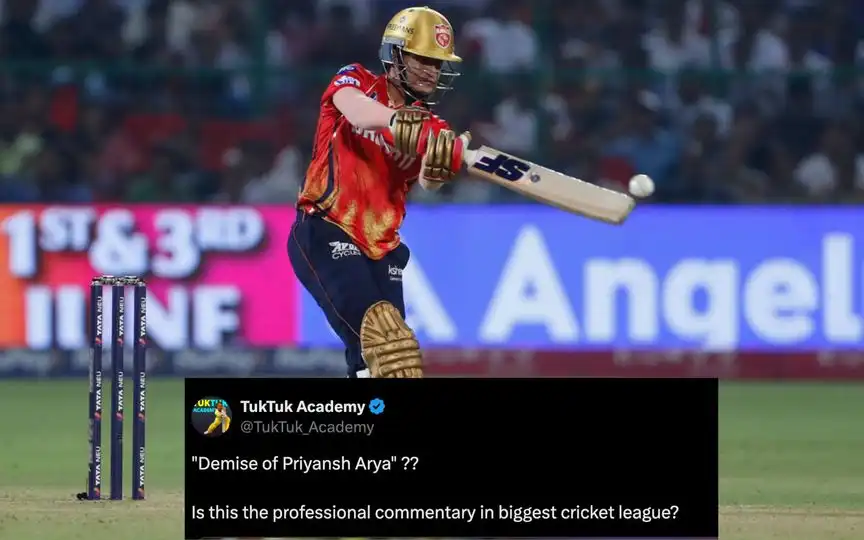 Murali Kartik on Priyansh Arya [Source: AP Photo]
