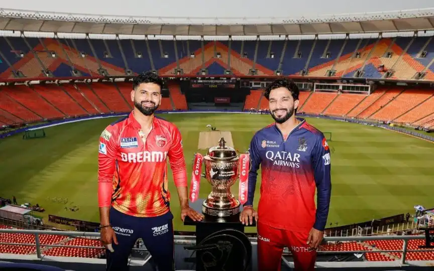 Shreyas Iyer and Rajat Patidar ahead of IPL Final. [Source - IPL/x.com]