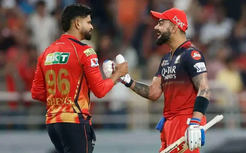 Shreyas Iyer and Virat Kohli. [Source - IPL.com]