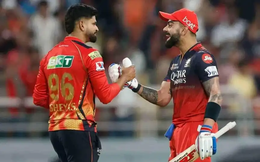Shreyas Iyer and Virat Kohli. [Source - IPL.com]