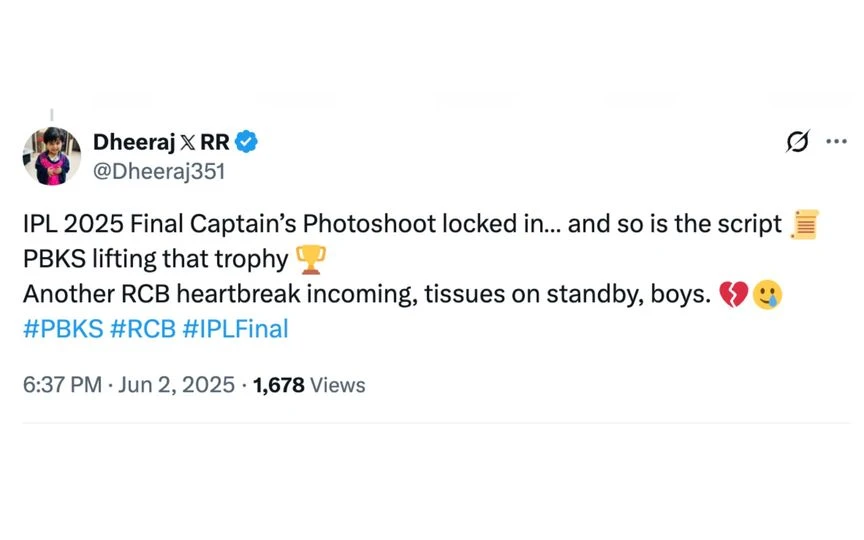 Fan tweet [Source: @Dheeraj351/X.com]